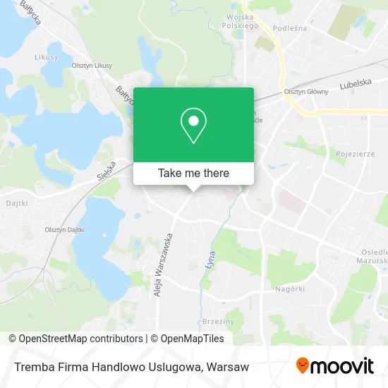 Tremba Firma Handlowo Uslugowa map