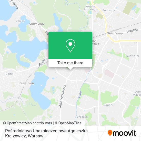 Pośrednictwo Ubezpieczeniowe Agnieszka Krajzewicz map