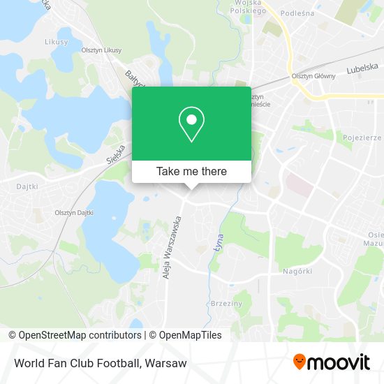 World Fan Club Football map