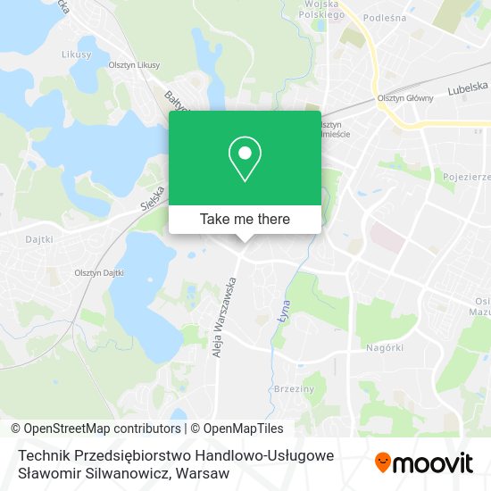 Technik Przedsiębiorstwo Handlowo-Usługowe Sławomir Silwanowicz map