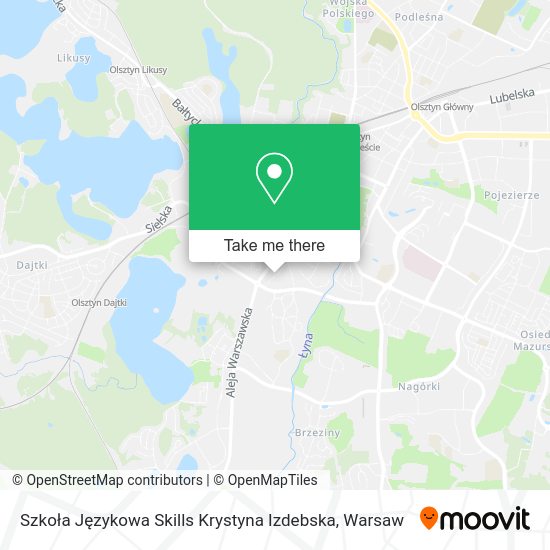 Szkoła Językowa Skills Krystyna Izdebska map