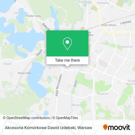 Akcesoria Komórkowe Dawid Izdebski map