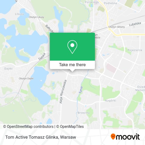 Tom Active Tomasz Glinka map