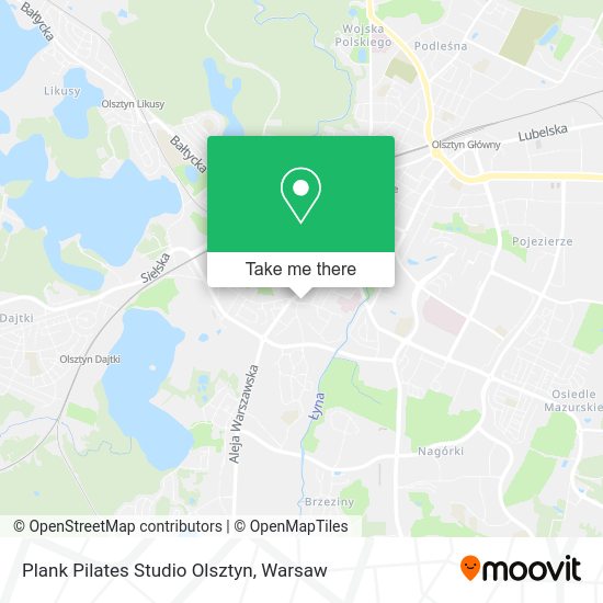 Plank Pilates Studio Olsztyn map