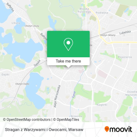 Stragan z Warzywami i Owocami map