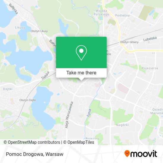 Pomoc Drogowa map