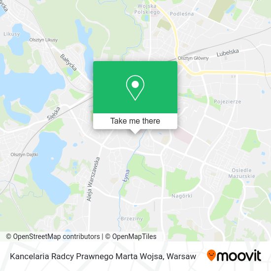 Kancelaria Radcy Prawnego Marta Wojsa map