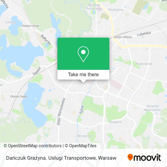 Dańczuk Grażyna. Usługi Transportowe map