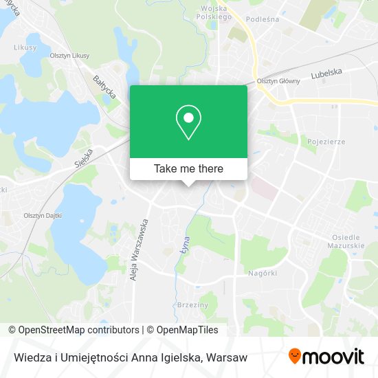 Wiedza i Umiejętności Anna Igielska map