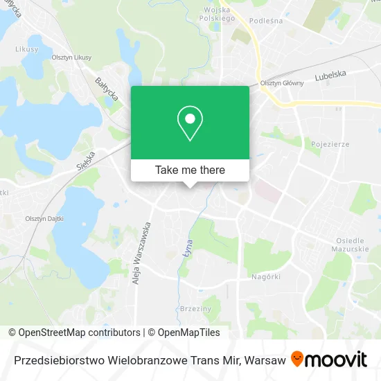 Карта Przedsiebiorstwo Wielobranzowe Trans Mir