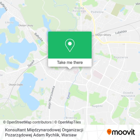 Konsultant Międzynarodowej Organizacji Pozarządowej Adam Rychlik map