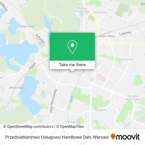 Przedsiebiorstwo Uslugowo Handlowe Dah map