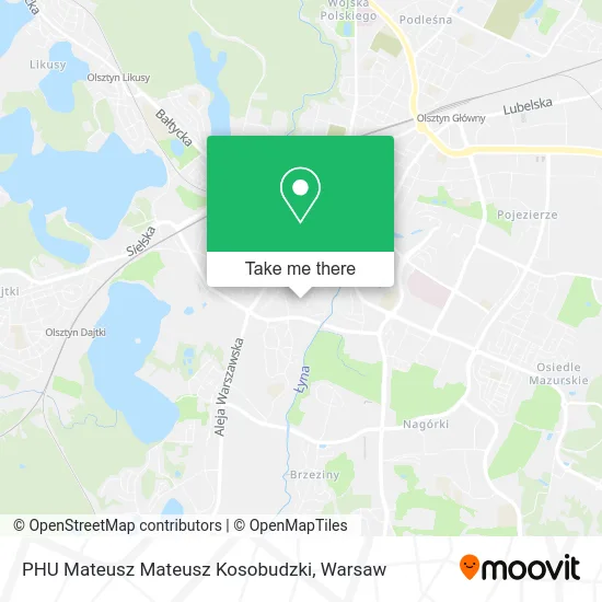 Карта PHU Mateusz Mateusz Kosobudzki
