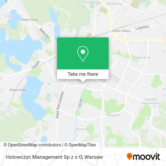 Карта Holowczyc Management Sp z o O