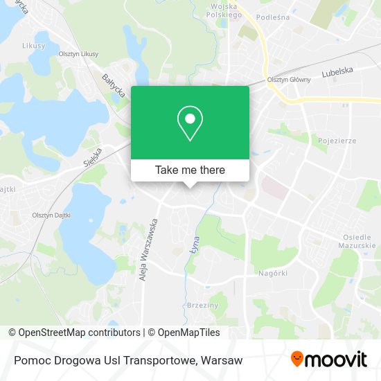 Pomoc Drogowa Usl Transportowe map