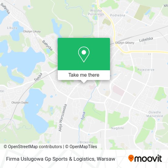 Карта Firma Uslugowa Gp Sports & Logistics