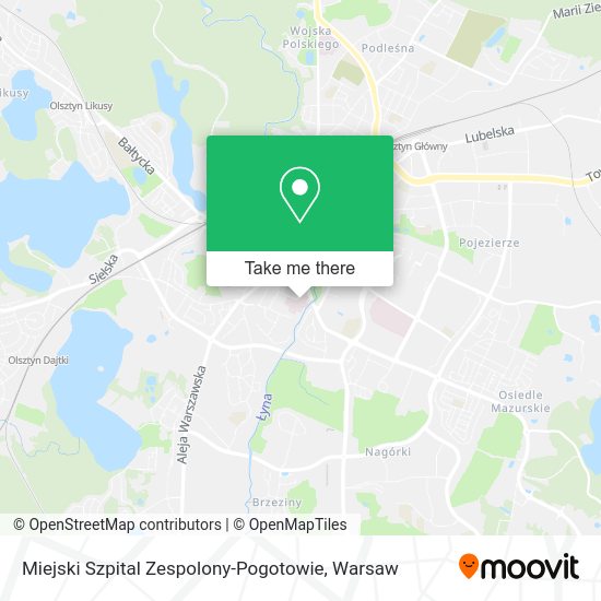 Miejski Szpital Zespolony-Pogotowie map