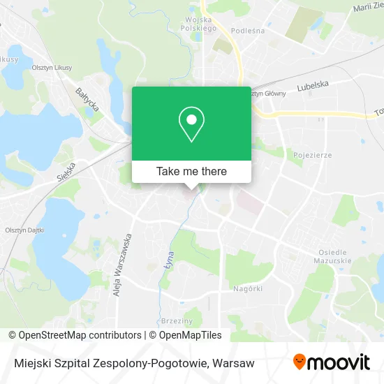 Miejski Szpital Zespolony-Pogotowie map