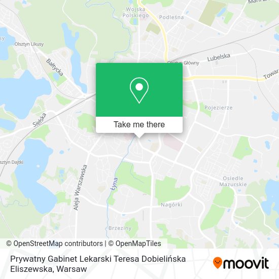 Prywatny Gabinet Lekarski Teresa Dobielińska Eliszewska map