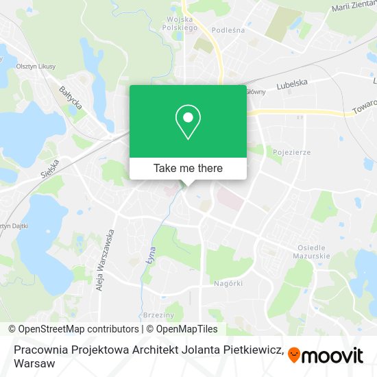 Pracownia Projektowa Architekt Jolanta Pietkiewicz map