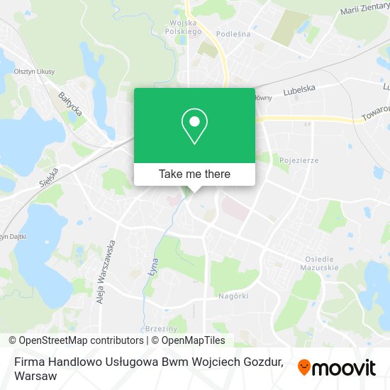 Firma Handlowo Usługowa Bwm Wojciech Gozdur map