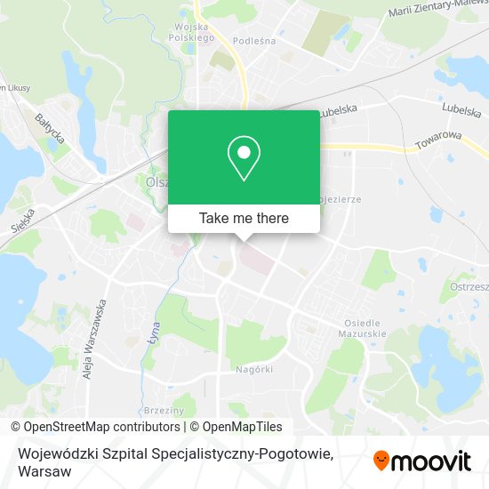 Wojewódzki Szpital Specjalistyczny-Pogotowie map