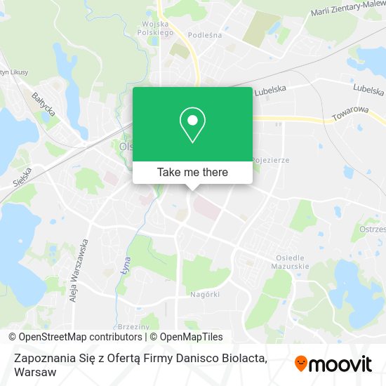 Zapoznania Się z Ofertą Firmy Danisco Biolacta map