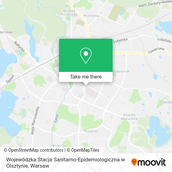 Wojewódzka Stacja Sanitarno-Epidemiologiczna w Olsztynie map