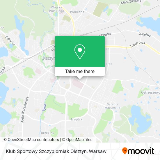 Klub Sportowy Szczypiorniak Olsztyn map