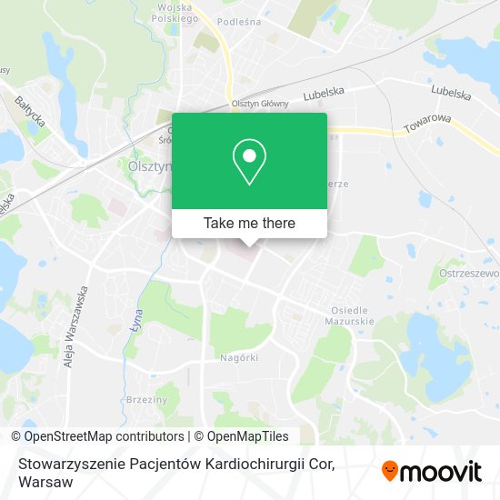 Stowarzyszenie Pacjentów Kardiochirurgii Cor map