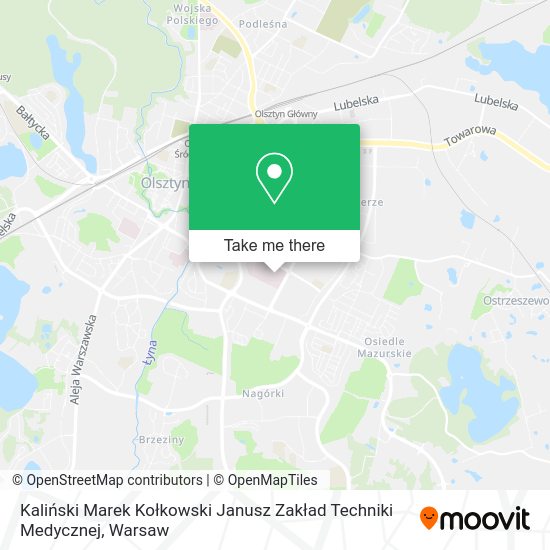 Kaliński Marek Kołkowski Janusz Zakład Techniki Medycznej map