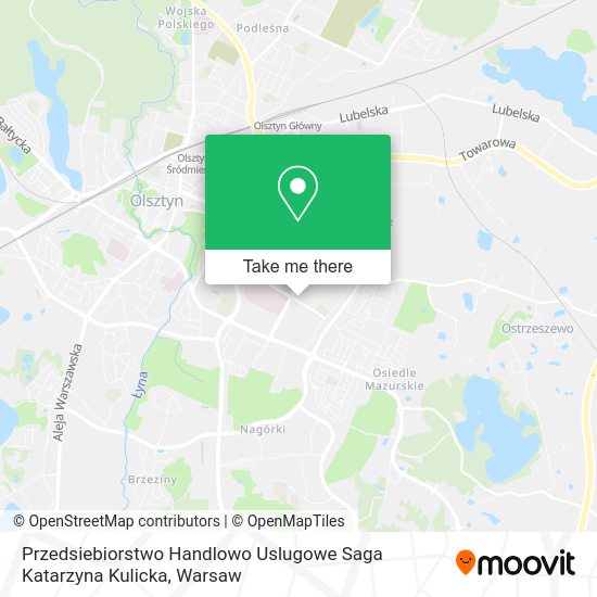 Przedsiebiorstwo Handlowo Uslugowe Saga Katarzyna Kulicka map