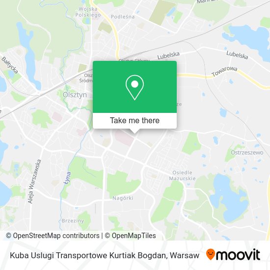 Kuba Uslugi Transportowe Kurtiak Bogdan map