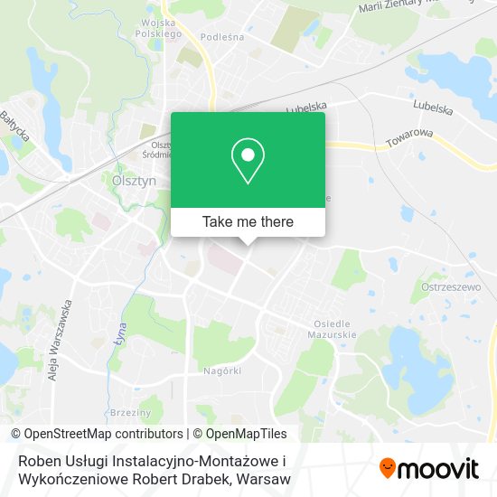 Roben Usługi Instalacyjno-Montażowe i Wykończeniowe Robert Drabek map