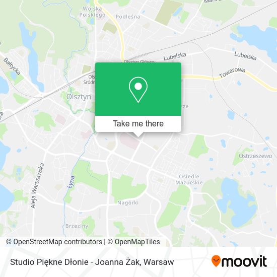 Studio Piękne Dłonie - Joanna Żak map