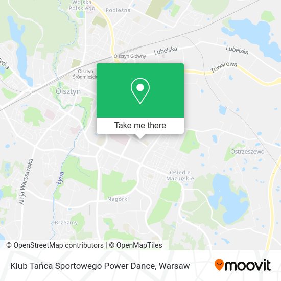 Klub Tańca Sportowego Power Dance map