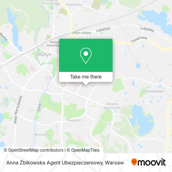 Anna Żbikowska Agent Ubezpieczeniowy map