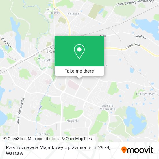 Rzeczoznawca Majatkowy Uprawnienie nr 2979 map