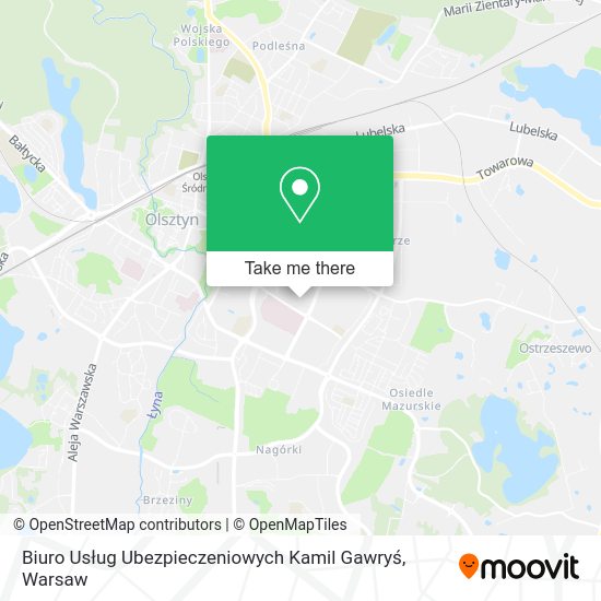 Biuro Usług Ubezpieczeniowych Kamil Gawryś map