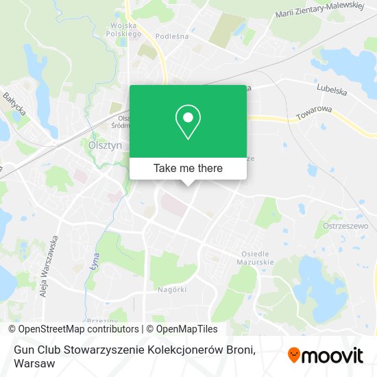 Карта Gun Club Stowarzyszenie Kolekcjonerów Broni