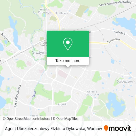 Agent Ubezpieczeniowy Elżbieta Dykowska map