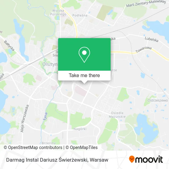 Darmag Instal Dariusz Świerżewski map
