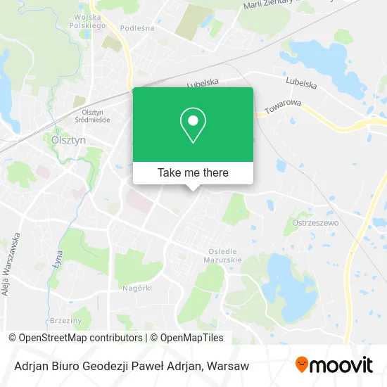 Adrjan Biuro Geodezji Paweł Adrjan map
