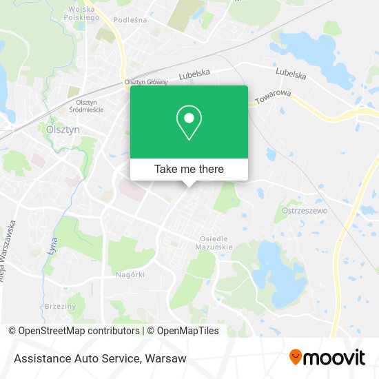 Assistance Auto Service map