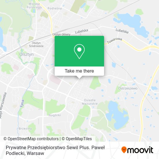 Prywatne Przedsiębiorstwo Sewil Plus. Paweł Podlecki map