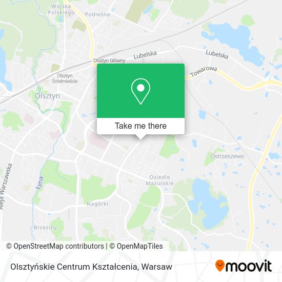 Olsztyńskie Centrum Kształcenia map