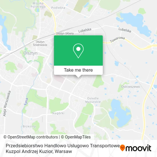 Карта Przedsiebiorstwo Handlowo Uslugowo Transportowe Kuzpol Andrzej Kuzior