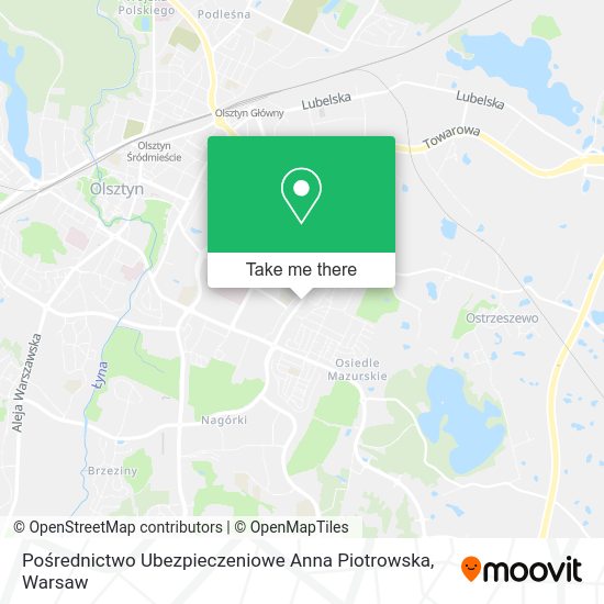 Pośrednictwo Ubezpieczeniowe Anna Piotrowska map