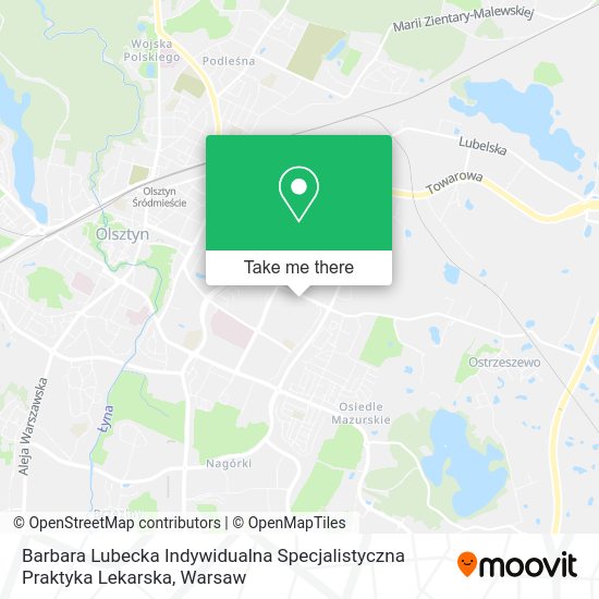 Barbara Lubecka Indywidualna Specjalistyczna Praktyka Lekarska map