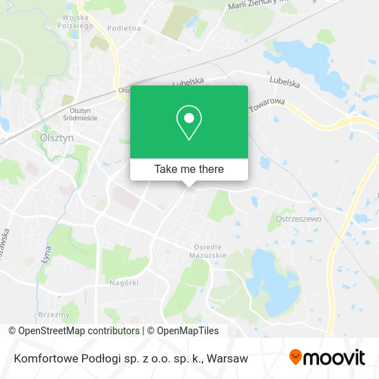 Карта Komfortowe Podłogi sp. z o.o. sp. k.